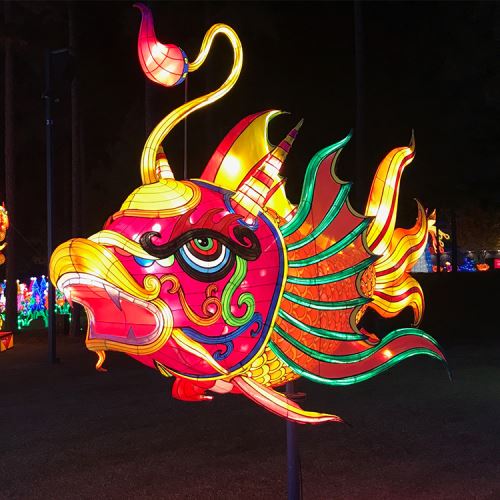 Kinesisk nyttårsattraksjon Traditional Silk Lantern Festival