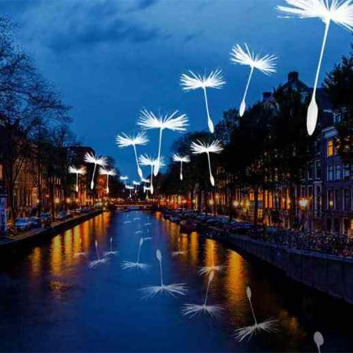 LED kinesisk lyktbybelysningsprogram for dekorasjon av gater i byen