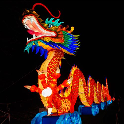 Festivalsdekorasjon Tradisjonell kinesisk silkedrangelykt